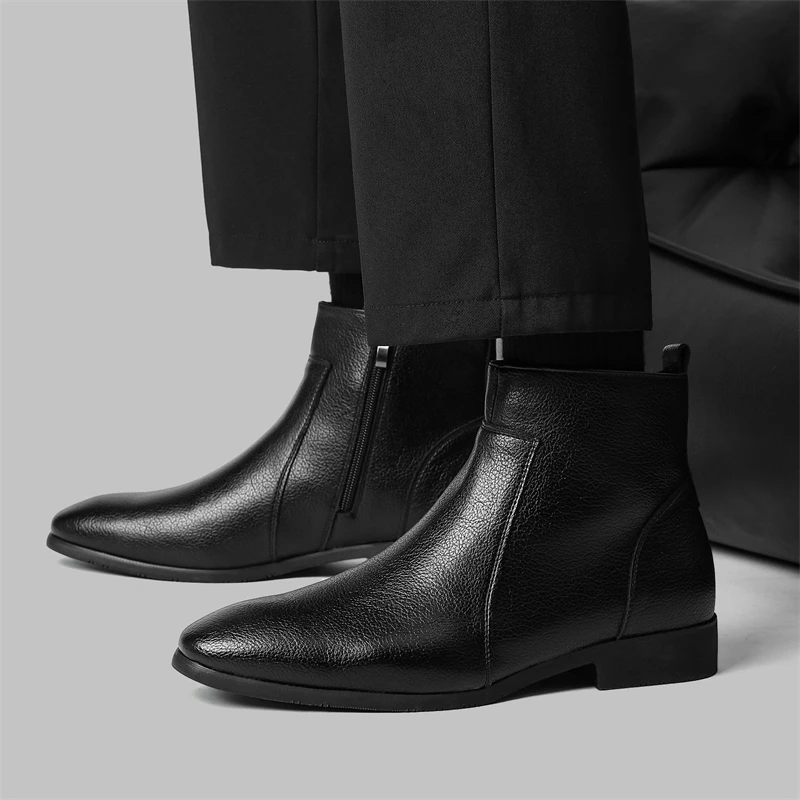 Quentin Leather Chelsea Boots