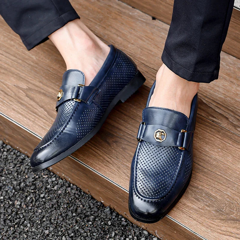 Nirvaro Italian Leather Loafers