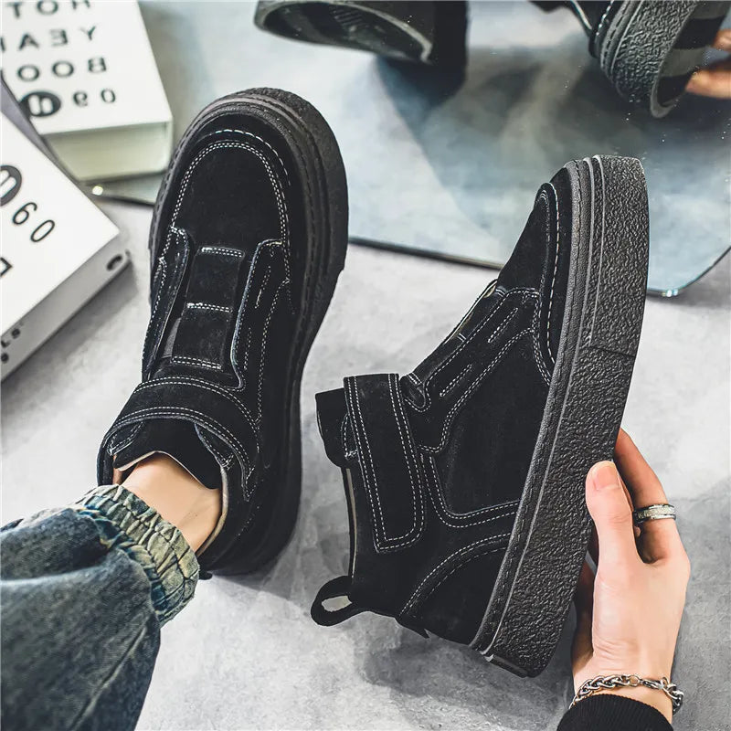 Brunello Suede Leather Sneakers