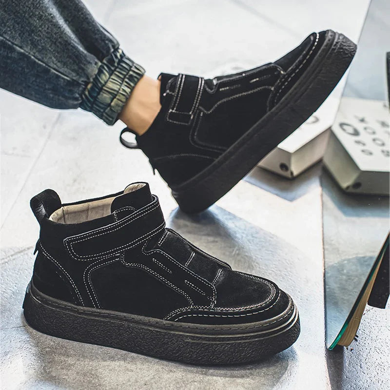 Brunello Suede Leather Sneakers