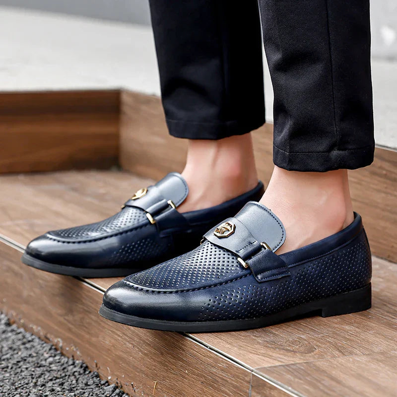 Nirvaro Italian Leather Loafers