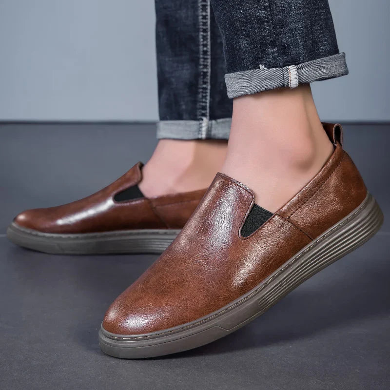 Alfred Leather Slip On Shoes